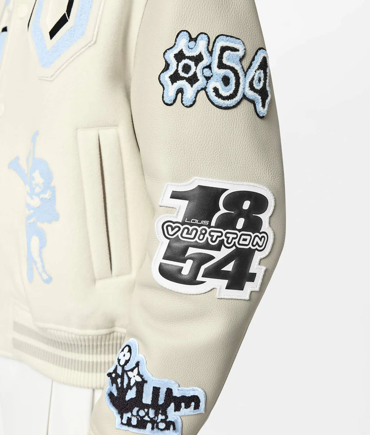 Louis Vuitton Bunny leather varsity blouson jacket